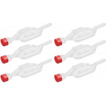 6 Stück Luftschleuse Bausatz mit Gummi Ringen