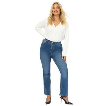 Mid Blue Bootcut Stretch Denim – Yours Curve Edition