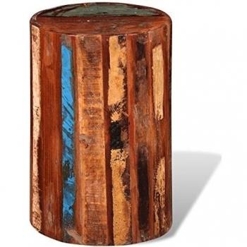Reclaimed Wood Stool vidaXL