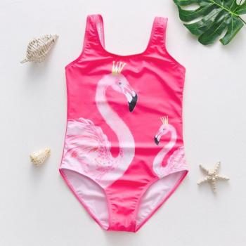 Girls Beachwear Flamingo Swimsuit 3-10 Years