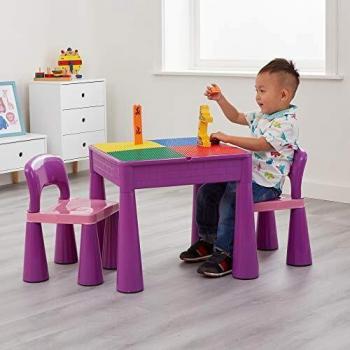 All-in-One Kids Activity Table and Chair Set with Multiple Functions