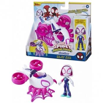 Copter Spidey Ghost Spider – Veicolo Hasbro F7456 con Personaggio