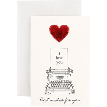 Solid Love Greeting Card for Weddings