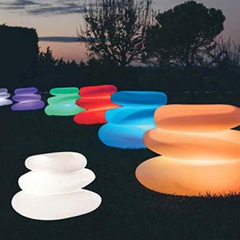 Vaso Eden Bright Led Multicolor Con Cavo in Polimero Monacis