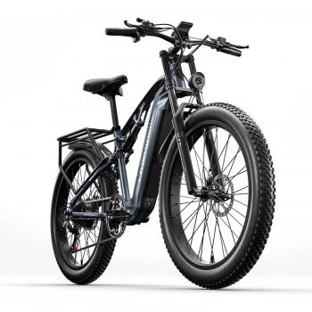 Shengmilo MX05 Fat Tire 1000W 26x3 Full Suspension Bianco