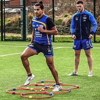 ATREQ Football Skills Reaction Hoop System with Balls