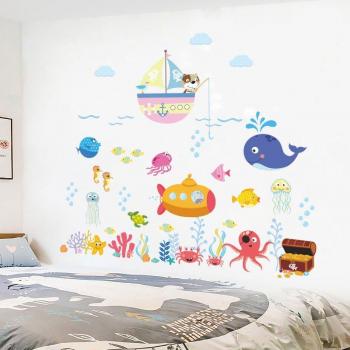 Cartoon Fish Bubble Wall Decor for Kids