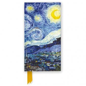 Browntrout Verlag, Heft + Block, Vincent Van Gogh: Starry Night (Foiled Slimline Journal) (Liniert, Harter Einband)