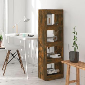 VidaXL 40x30x135 cm Book Cabinet in Smoked Oak