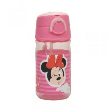 Bouteille 350 ml Disney Minnie Wink, gourde enfant à sangle et capuchon anti-paille