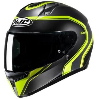 Casque Moto Intégral HJC C10 Elie Noir Jaune XS 54-55