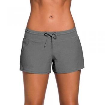 Shorts de Baño Yavero Mujer Ajustables Gris 2XL