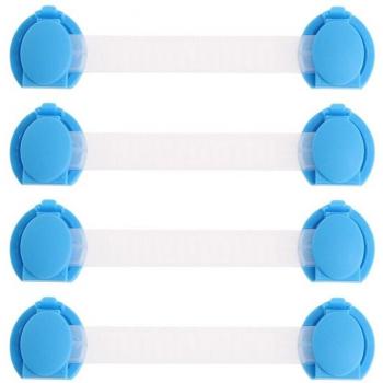 4Pcs Childproof Cabinet Locks