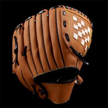 SPORTSHUB Adult Left-Handed Brown Baseball Glove for Softball Practice CS0019