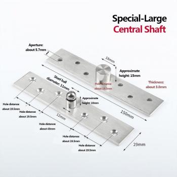 75/150mm Hidden Pivot Hinge with 360 Degree Rotation