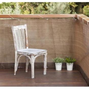 Gordijn balkon bruin 5mtr