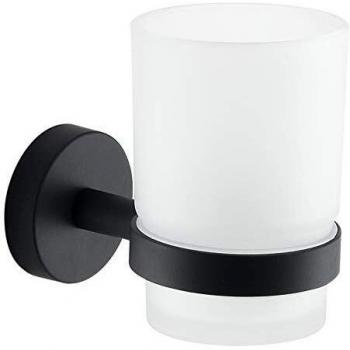Gedy Eros Vaso Portacepillos Negro