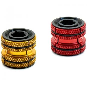 AD-2 Pcs Aluminum Alloy Bicycle Headset Expander Plug for 28.6mm 1 1/8 Inch Carbon Forks