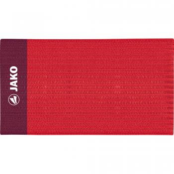 JAKO Klassik‑Kapitänsbinde Rot – Größe 35 × 9 cm
