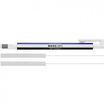 Tombow MONO Zero Refillable Eraser Pen Rectangular Tip White