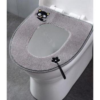 Siège de toilette décoratif en peluche