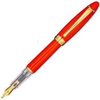 Aurora Ipsilon penna stilografica arancione, finiture dorate