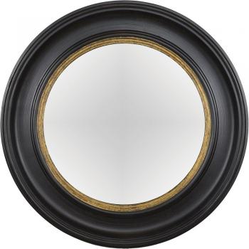 Artelore Home Breda II: Black Convex Oval Mirror