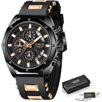 Chronographe LIGE homme luxe montre étanche