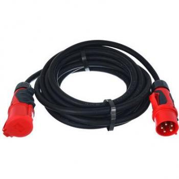 Cavo Elettrico CEE 32A 6,0mm² 10m Grip Nero