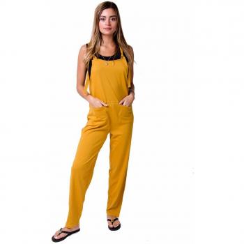 All‑in‑One Gold Jersey Playsuit