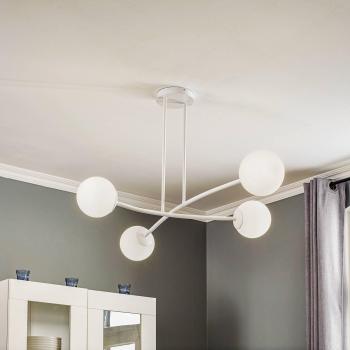 EMIBIG LIGHTING Major Four-Bulb White Ceiling Fixture