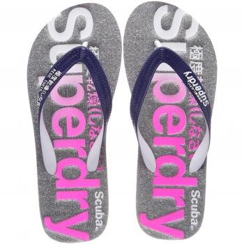 Superdry Tongs Femme, Iridescent Grey Marl, 38/39 EU