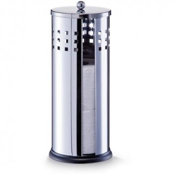 Zeller Edelstahl Toilettenpapierhalter in Silber