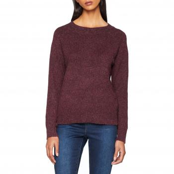 Vero Moda VMDOFFY LS O-Neck Pullover Winetasting Melange