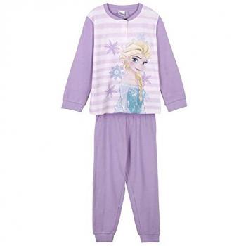 Pijama Infantil Frozen Rayas Morado