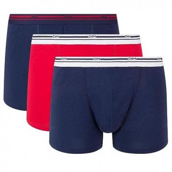 Lot 3 Boxers Slim Bleu et Rouge – Confort Coton Stretch