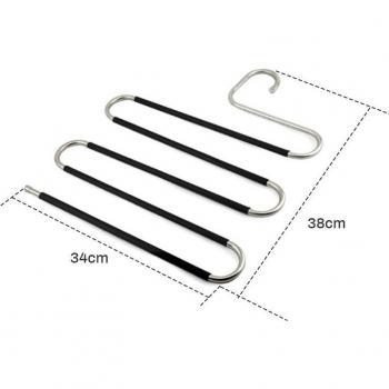5-Layer S-Shape Closet Organizer