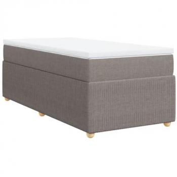 Boxspringbett mit Matratze Taupe 90 x 200 cm (VidaXL)