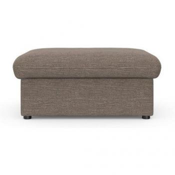 DOMO collection Hocker »Topper«, mit Wellenunterfederung, braun