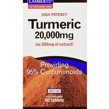 Intégral Cúrcuma Puissant 20.000mg 60 Gélules Lamberts