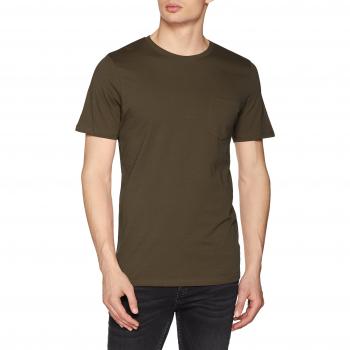 Camiseta JACK & JONES Jjepocket SS O-Neck para Hombre, Verde