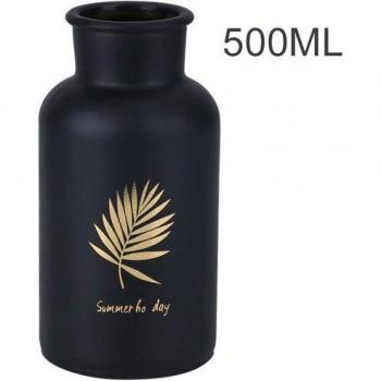 Modern Black Glass Craft Vase