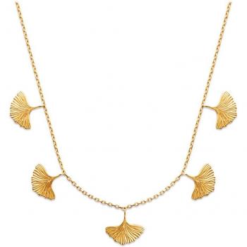 Círculo Dorado Ginkgo de 42 cm – Oro Plaqué