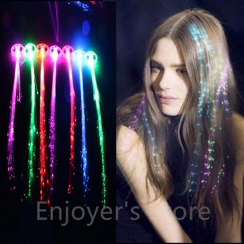 Pince à cheveux clignotante colorée