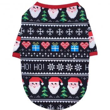 Warm and Soft Christmas T-Shirt for Poodle Pets