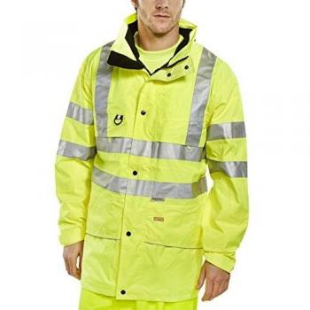 Beeswift Carnoustie High Visibility Jacket with Detachable Hood