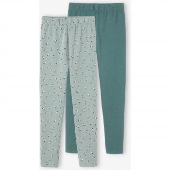 Set de 2 Leggings Verde Esmeralda Infantil