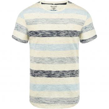 Blend Efkin Herren T-Shirt mit Streifen, Kurzarm, Rundhalsausschnitt, Größe XL, Dusty Blue