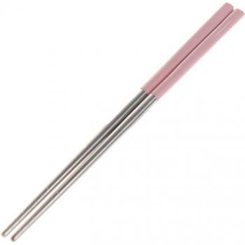 Palillos chinos de acero inoxidable y paja de trigo, portátiles, 1 par