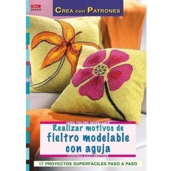 Serie fieltro modelable nº 8. Realizar motivos de fieltro modelable con aguja